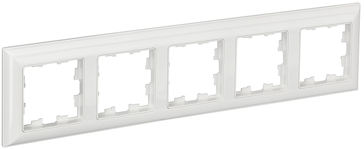 IEK BRITE DECOR Белый 3D-форма Рамка 5-м РУ-5-Бр