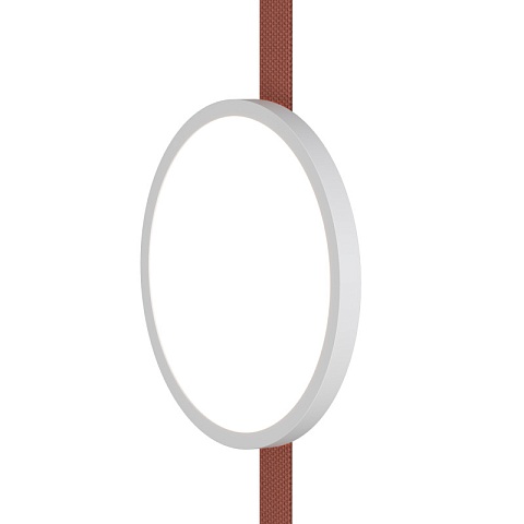 Denkirs DK5567-WH+BK Трековый светильник Belty Flow со светодиодом d168mm H30mm 48V 10W 120° 3000K IP20 белый с черным алюминий