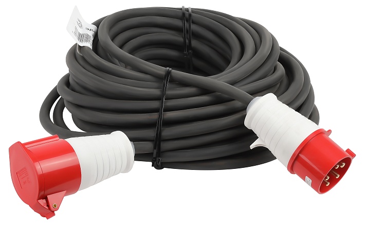 ЭРА Удлинитель силовой IND380-U-1e-5x4-50m-IP44 на 380В в бухте 1 розетка CEE 5P 50м КГ 5х4 32A IP44