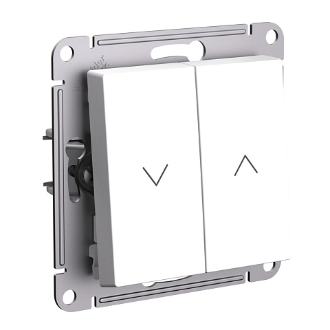 Systeme Electric AtlasDesign Белый Выключатель 2-клавишный жалюзи, 10А, механизм