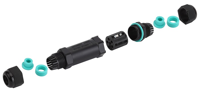 ЭРА Коннектор NO-224-18 кабельный прямой IP68 3-Pin