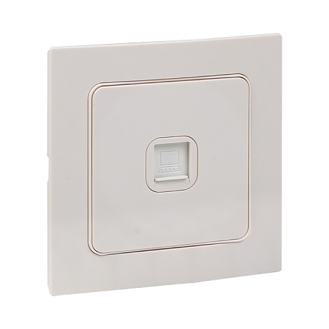 EKF PROxima Стокгольм Белый Розетка RJ-45