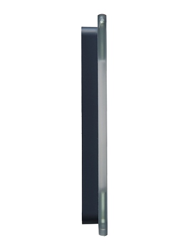 IEK BRITE DECOR Графит матовый стекло скругл.угол Рамка 4-м РУ-4-2-Бр RE