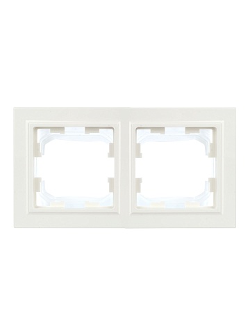IEK BRITE Рамка 2-местная IP44 РУ-2-БрБ-44 белый