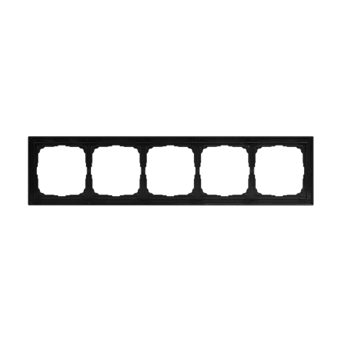 Systeme Electric ArtGallery Pure Матовое органическое стекло Черный Рамка 5-ая