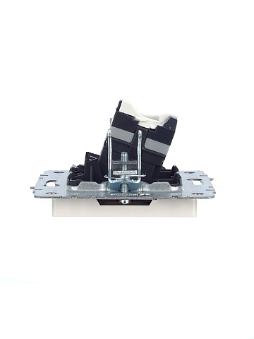 IEK BRITE Розетка компьютерная двойная кат.5E RJ45 РК10-2-БрЖ жемчуг