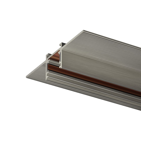 Denkirs TR5702-DN Трек SHINE HIDE для ГКЛ 12,5мм, 2м, 48В DC, IP20, цвет темный никель, алюминий