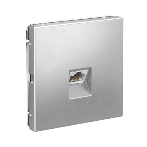 Systeme Electric ArtGallery Алюминий Розетка компьютерная RJ45, кат. 6A, механизм