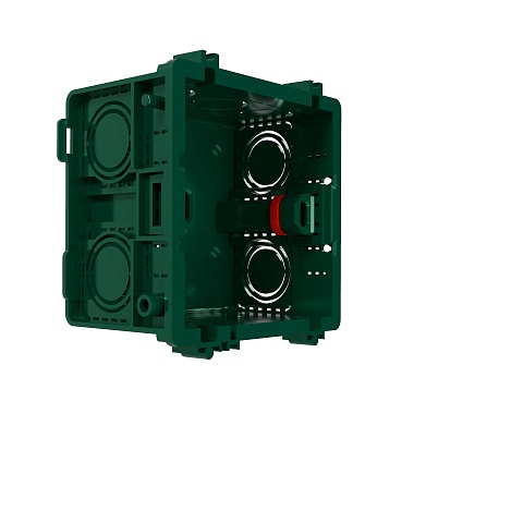 Systeme Electric Systeme Infinity Зеленый Коробка монтажная 87х87 для кладки или бетона