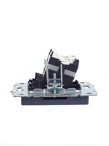 IEK BRITE Розетка компьютерная двойная RJ45 кат.5E РК10-2-БрМ маренго