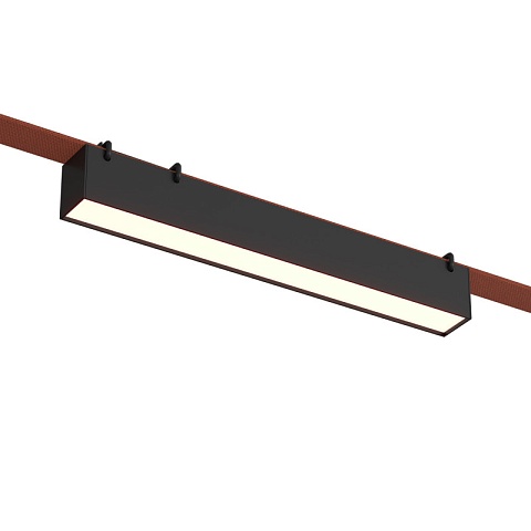 Denkirs DK5575-BK Трековый светильник Belty Linear со светодиодом L323mm H45mm 48V 12W 120° 3000K IP20 черный алюминий