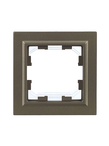 IEK BRITE Рамка 1-местная IP44 РУ-1-БрШ-44 шампань