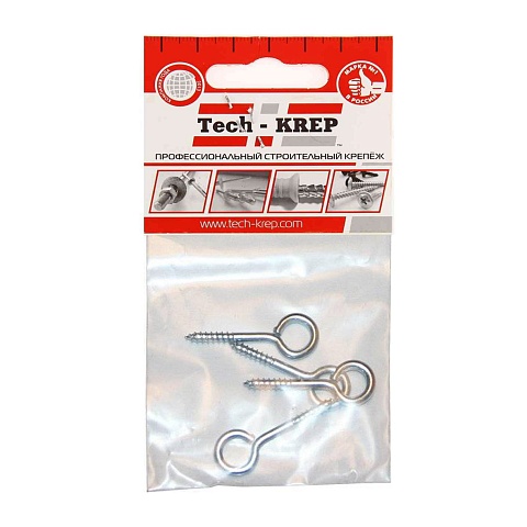 Tech-Krep Шуруп-кольцо 3,5х30 (4 шт) - пакет