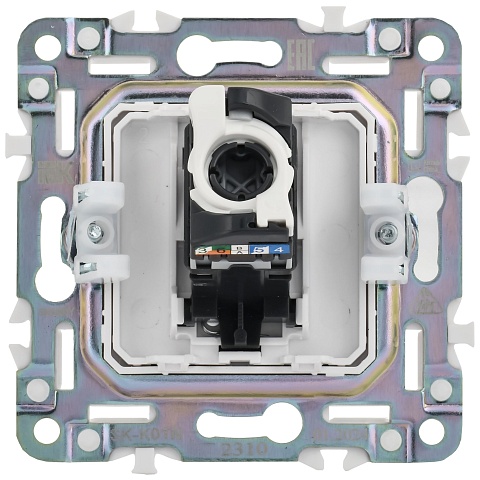 IEK SKANDY Никель Розетка компьютерная RJ45 кат.5E SK-K01N