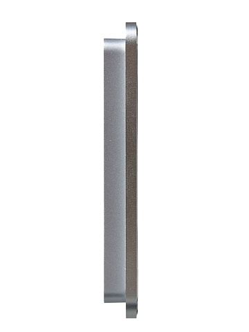 IEK BRITE DECOR Алюминий металл. скругл.угол Рамка 2-м РУ-2-1-Бр RE