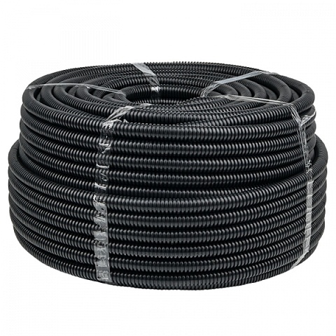 EKF PROxima Труба гофр. FRHF с зондом d50мм (20м.) черная Plast