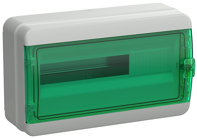 IEK TEKFOR Корпус пласт. КМПн-18 IP65 зелен. прозр. дверь