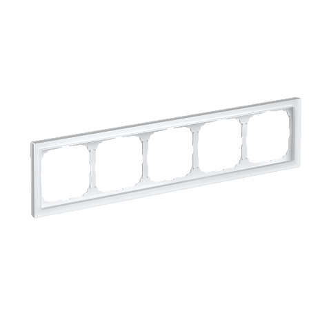Systeme Electric ArtGallery Pure Матовое органическое стекло Белый Рамка 5-ая