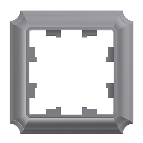 Systeme Electric AtlasDesign Antique 1-постовая РАМКА, СТАЛЬ