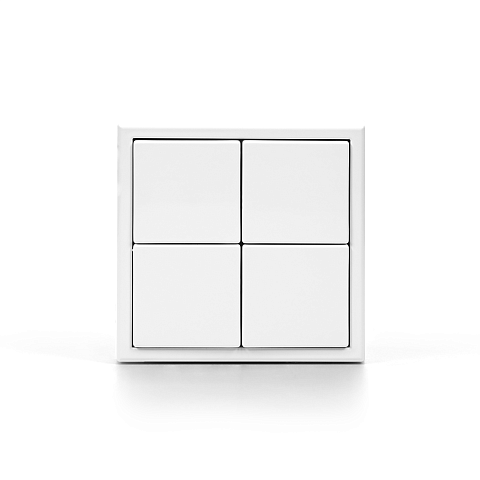 Systeme Electric ArtGallery Белый Выключатель 4-клавишный сценарный, сх. 1