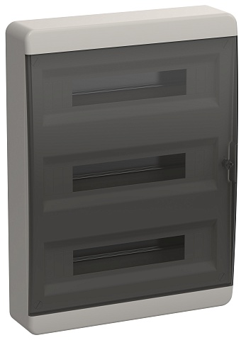IEK TEKFOR Корпус пласт. ЩРН-П-54 IP41 черн. прозр. дверь