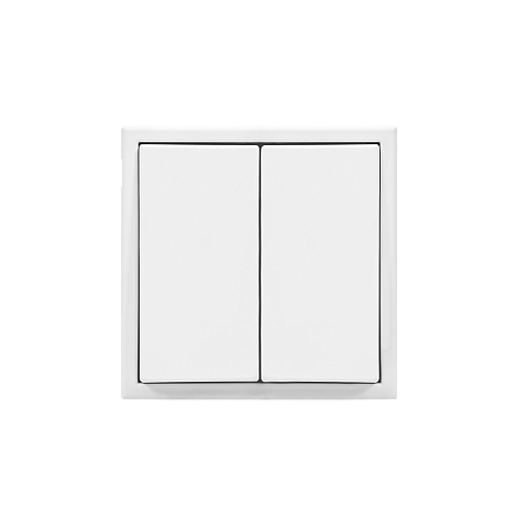 Systeme Electric ArtGallery Лотос Выключатель 2-клавишный, сх.5, 10АХ, механизм