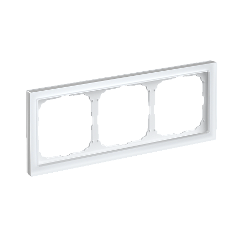 Systeme Electric ArtGallery Pure Матовое органическое стекло Белый Рамка 3-ая