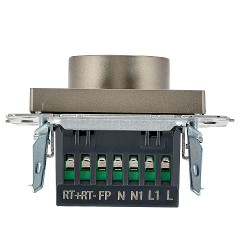 IEK BRITE BASE Шампань Термостат электронный с инд. ТС10-1-БрШ (терморегулятор)