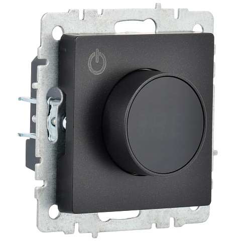 IEK BRITE BASE Черный Термостат электронный с инд. ТС10-1-БрЧ (терморегулятор)
