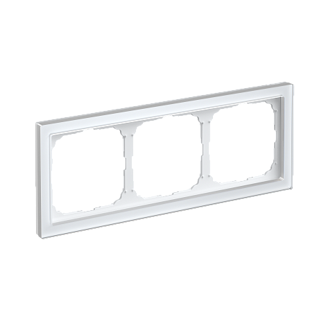 Systeme Electric ArtGallery Pure Органическое стекло Белый Рамка 3-ая