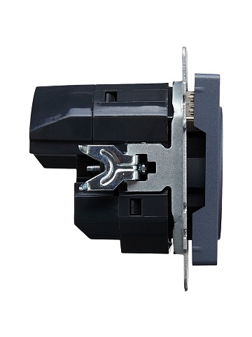 IEK BRITE Роз. с з/к/ш 16А с USB A+A 3,1А РЮш10-2-БрМ мар.