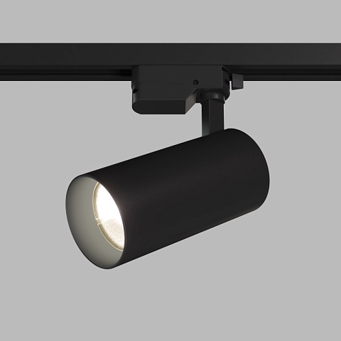Denkirs DK6453-BK Трековый светильник SOLID KOPER, 145мм, d70, 220V, LED 3000K, 24W, IP20, черный, алюминий