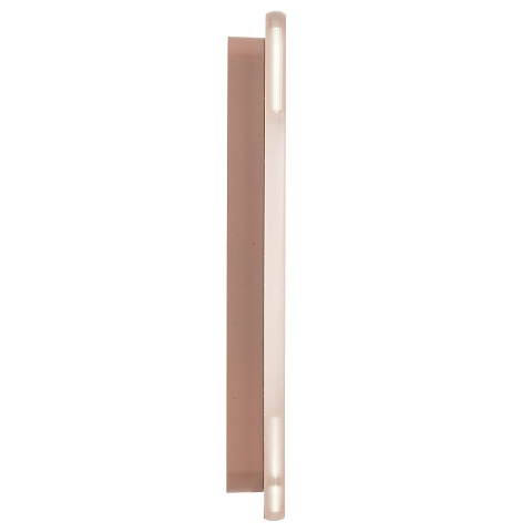 IEK BRITE DECOR Дымчатый матовый стекло скругл.угол Рамка 1-мест. РУ-1-2-Бр RE