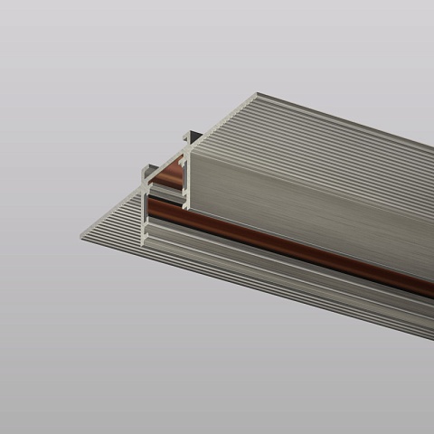 Denkirs TR5702-DN Трек SHINE HIDE для ГКЛ 12,5мм, 2м, 48В DC, IP20, цвет темный никель, алюминий