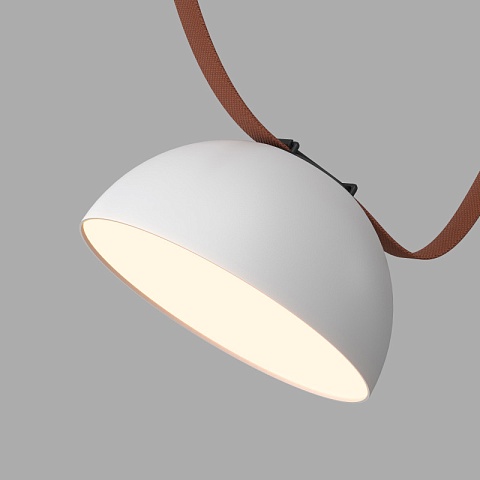 Denkirs DK5561-WH+BK Трековый светильник Belty Flow со светодиодом d220mm H117mm 48V 24W 120° 3000K IP20 белый с черным алюминий