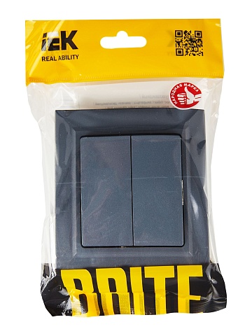 IEK BRITE Маренго Выключ. 2-кл. 10А в сборе ВСР10-2-0-БрМ
