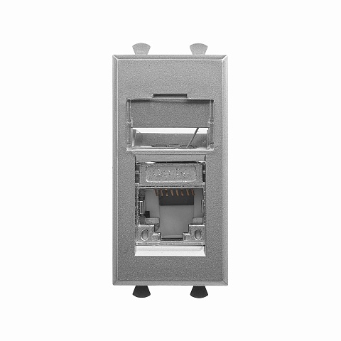 DKC Avanti Закаленная сталь Компьютерная розетка RJ-45  категория  5е экранированная 1 модуль