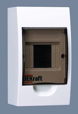 Dekraft Корпус пластиковый навесной 4 мод. IP41 ЩРН-П-4