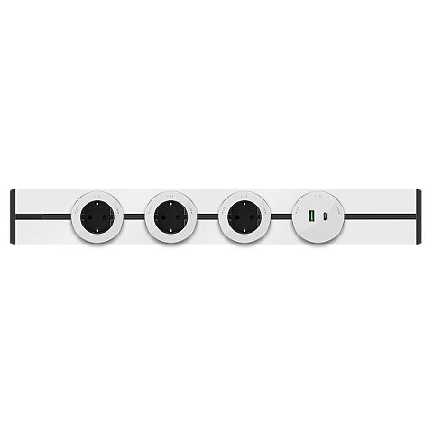 Systeme Electric MultiTrack Шина открытой установки трековой системы 80 см Белый