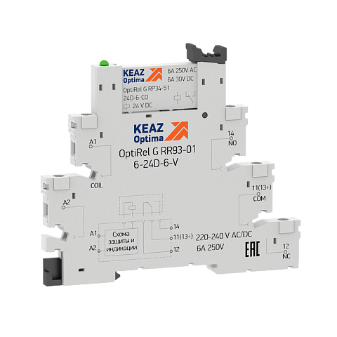 КЭАЗ Розетка для реле OptiRel G RR93-01-220-240U-6-V