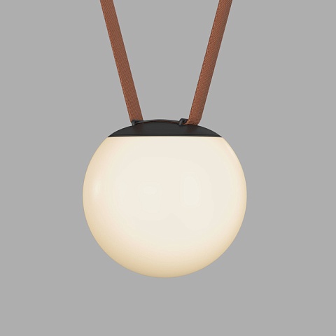 Denkirs DK5551-BK Трековый светильник Belty Orb со светодиодом d150mm H147mm 48V 10W 120° 3000K IP20 черный пластик