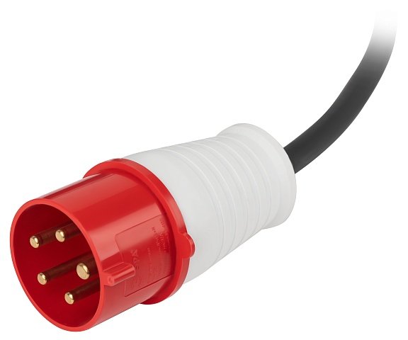 ЭРА Удлинитель силовой IND380-RM-3e-5x4-20m-IP44 380В на катушке 3 розетки 1xCEE 5P/2xSCHUKO 20м КГ 5х4 32A IP44