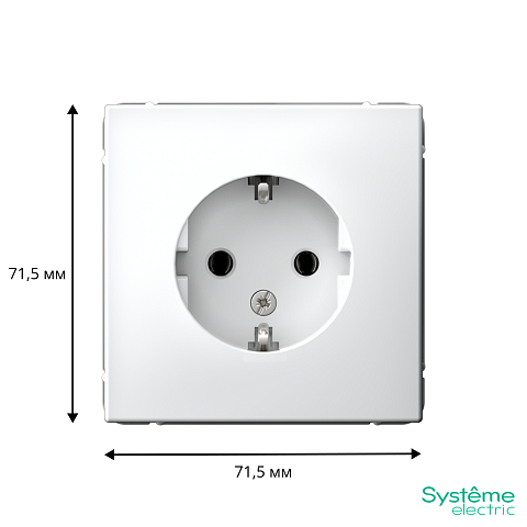 Systeme Electric ArtGallery Лотос Розетка с заземлением, 16А, механизм
