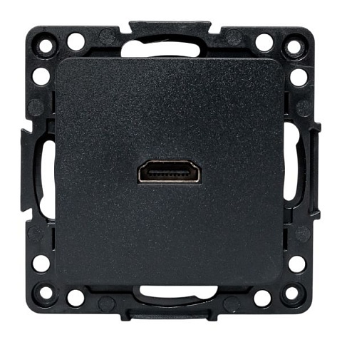 EKF Стокгольм Механизм розетки HDMI черный.