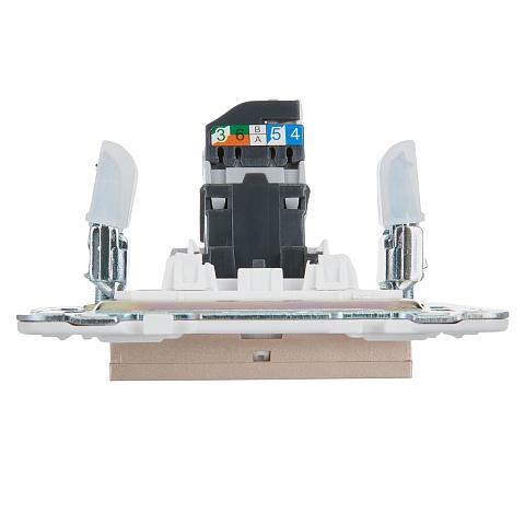 IEK SKANDY Песочный Розетка компьютерная RJ45 кат.5E SK-K01Sa
