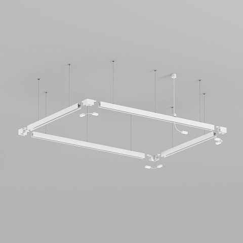 Denkirs TR2126-WH Механический подвес, для трека SMART, серия Base, IP20, 1.5м, белый, алюминий