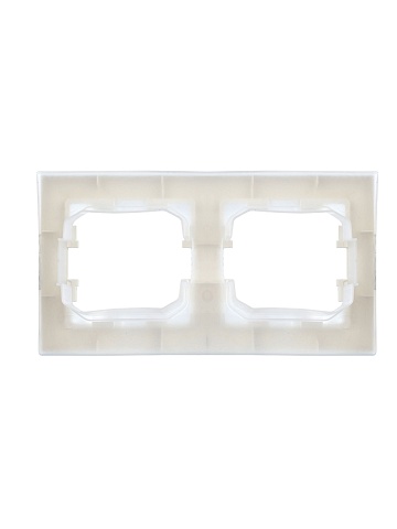 IEK BRITE Рамка 2-местная IP44 РУ-2-БрБ-44 белый