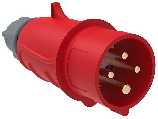 IEK Вилка переносная ССИ-014 16А-6ч/380-415В 3Р+РЕ IP44 MAGNUM