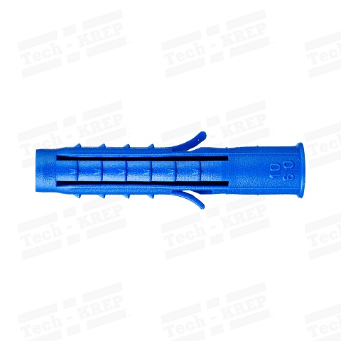 Tech-Krep Дюбель распорный Чапай 10х60 шипы+усы (синие) (250 шт) - пакет накл.