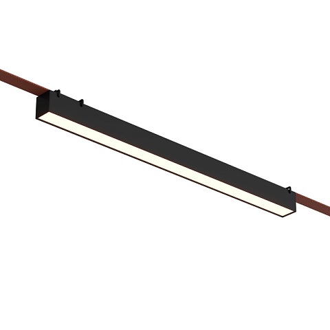 Denkirs DK5577-BK Трековый светильник Belty Linear со светодиодом L642mm H45mm 48V 24W 120° 3000K IP20 черный алюминий
